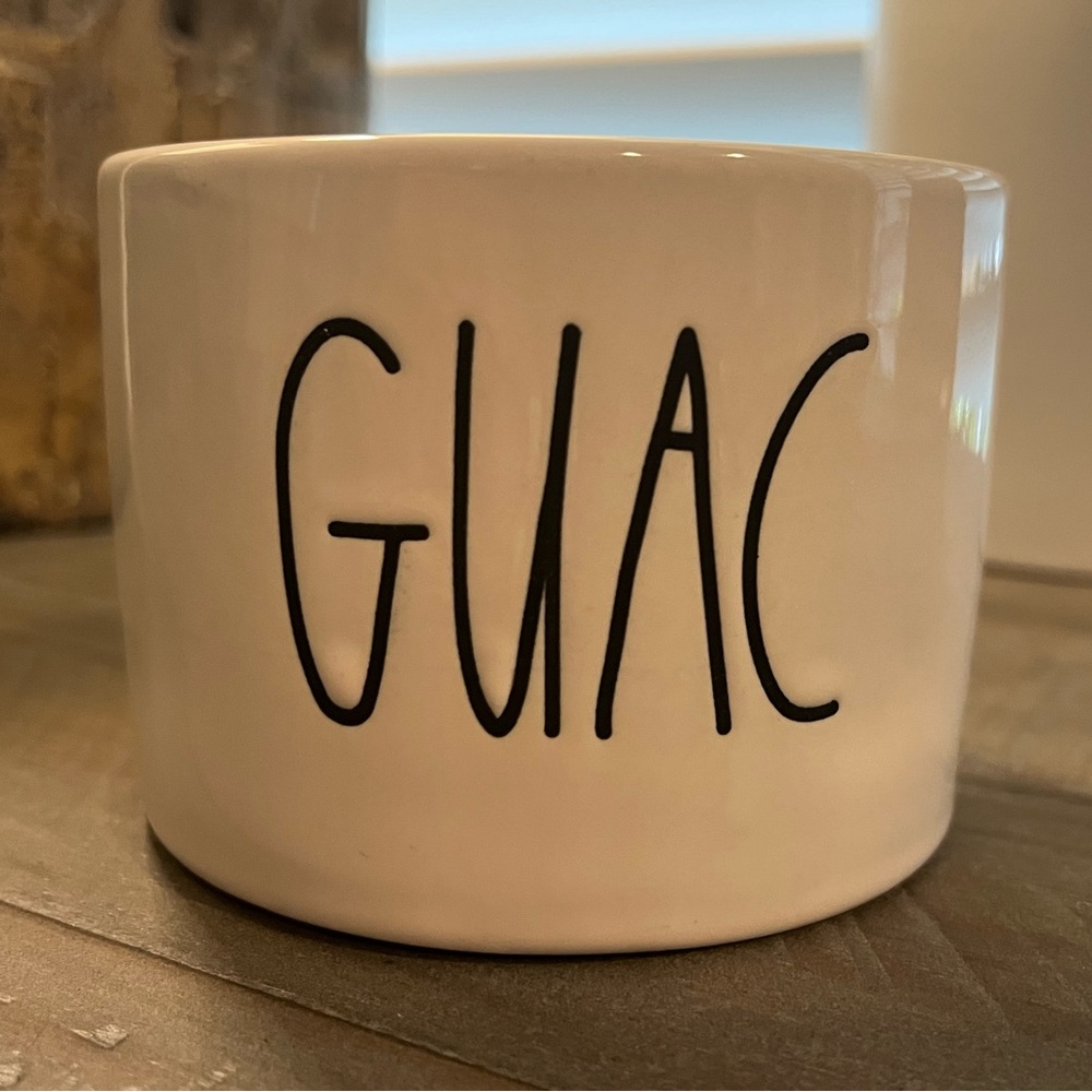 Rae Dunn White ‘GUAC’ Ceramic Serving Bowl